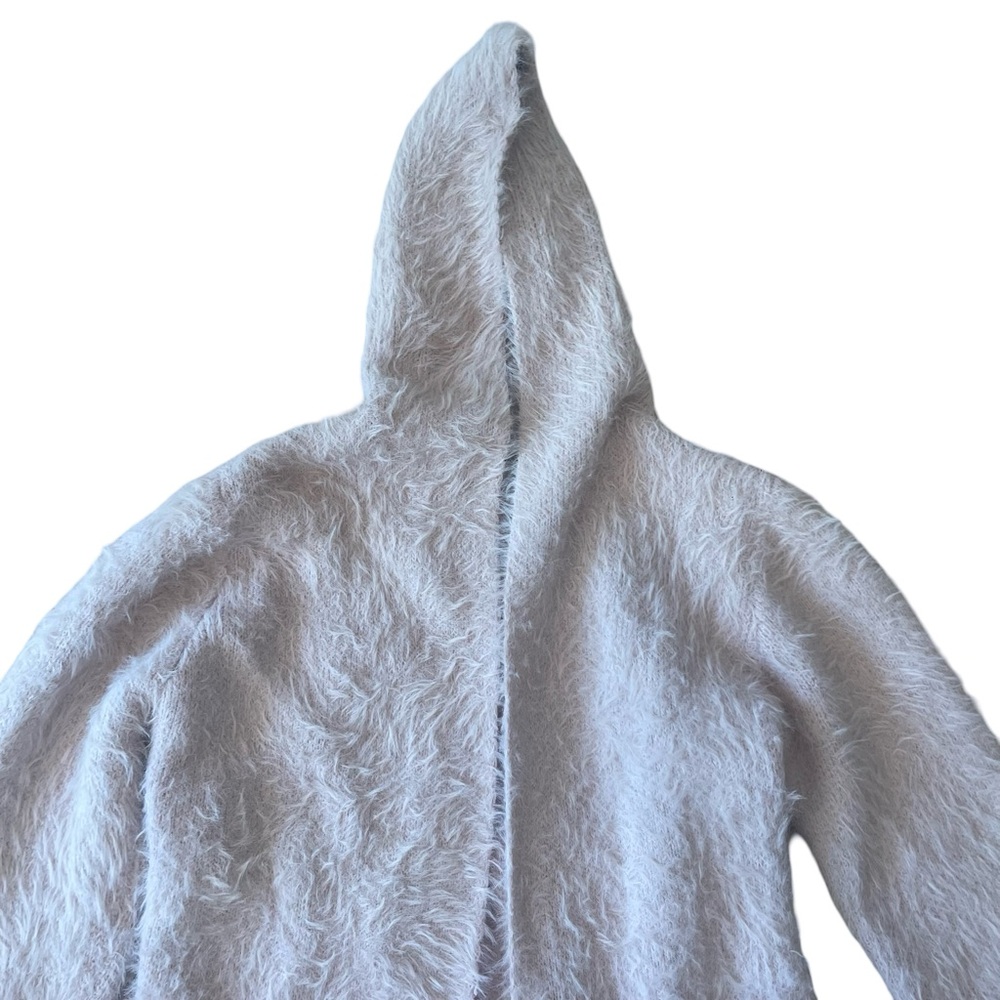 POL Dusty Rose Open Front Hooded Duster Cardigan - Picture 3 of 8